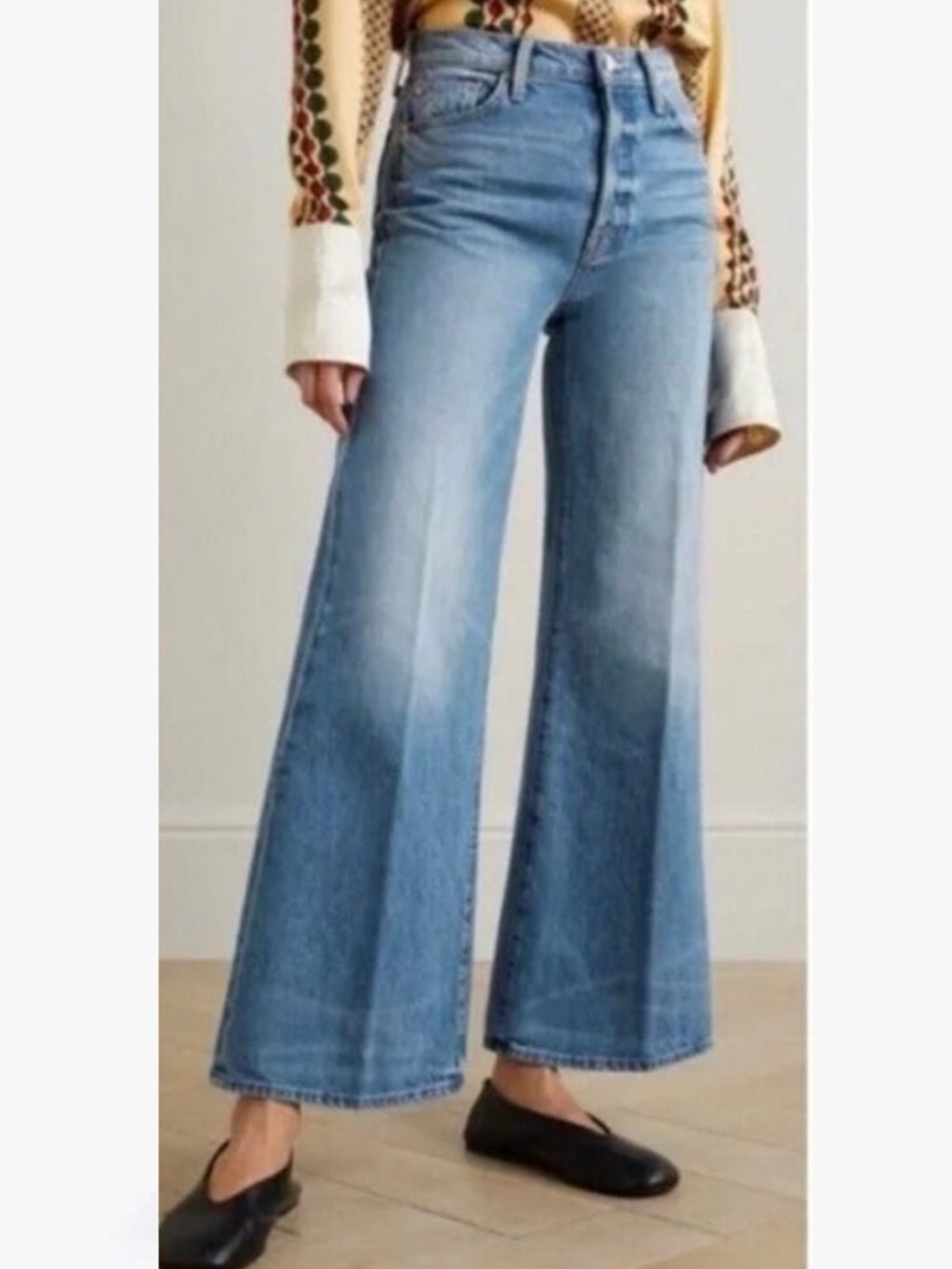 MOTHER SUPERIOR Jeans Tomcat Roller Pretty Is As Pretty Does Blue Size 28